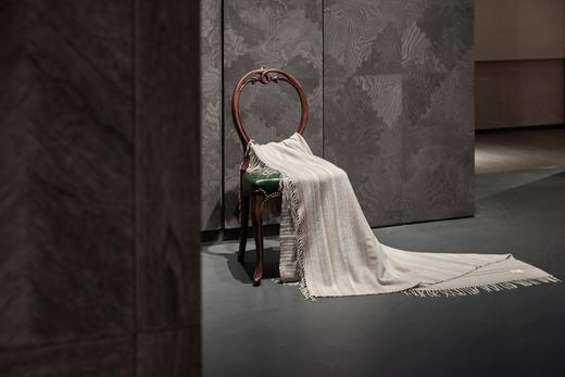 西藏手工艺氆氇植物染羊绒流苏披肩SJF95W554E 商品图1