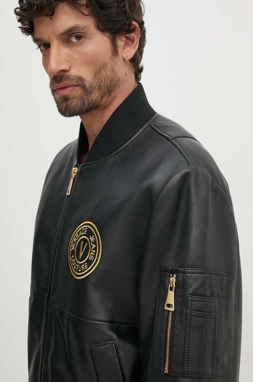 【超惠秒】Versace 范思哲 男士加厚保暖特色内里刺绣徽标logo 小羊皮皮衣/夹克外套 12133 商品图5