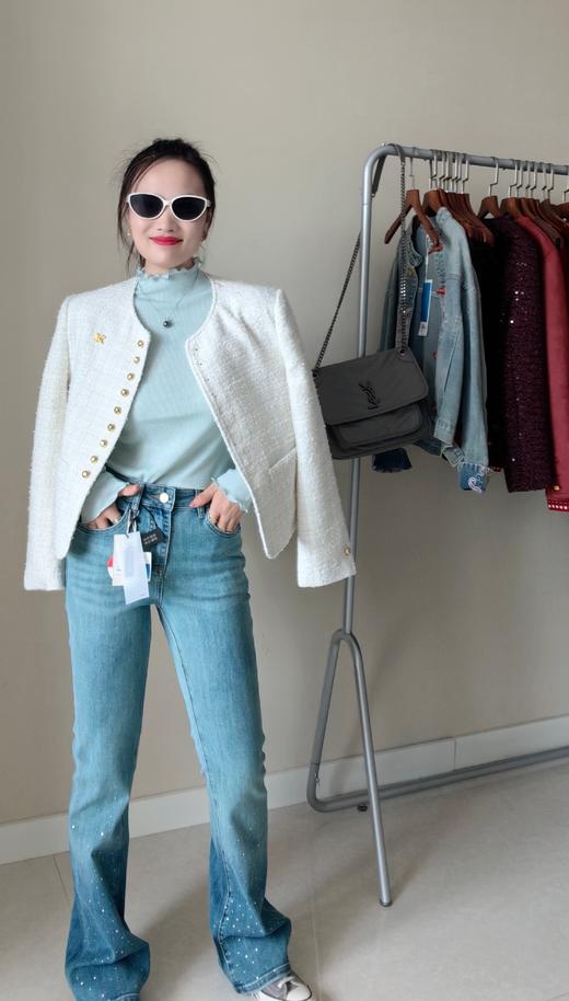 正版美人鱼烫钻显瘦裤神土耳其牛仔裤 商品图8