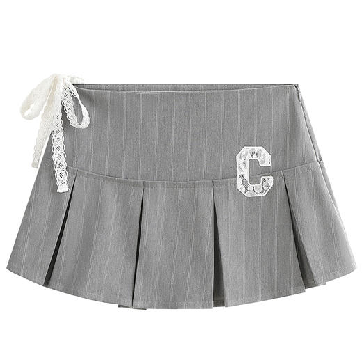 CryingCenter 蕾丝字母灰色西装裙 哭喊中心 商品图4