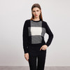 【黑白撞色羊绒衫】羊绒世家秋冬新品女士100%山羊绒圆领内搭保暖毛衣 商品缩略图2