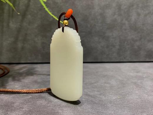 【御珠宫坊·传承系列】羊脂白玉子料牌 商品图6