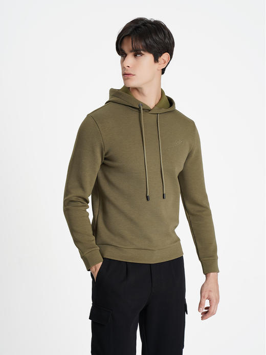 callisto乐行系列绿色聚酯纤维连帽卫衣 商品图3