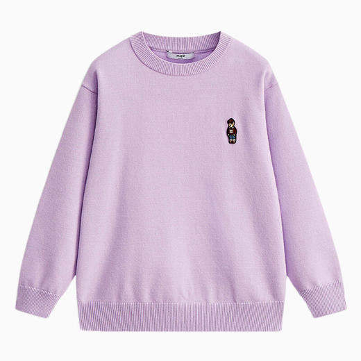 【MQD】冬新款基础百搭小标圆领毛衣 商品图4