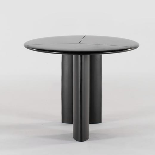 大漆玄黑小圆桌 商品图1