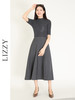 LIZZY早秋优雅简约风高腰百搭A字百褶通勤气质显瘦半身裙8078 商品缩略图2