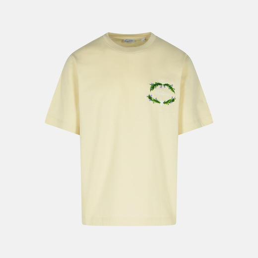 BURBERRY 巴宝莉 女士蓟花图案徽标棉质圆领短袖T恤 米色 8097844 C1409 商品图0