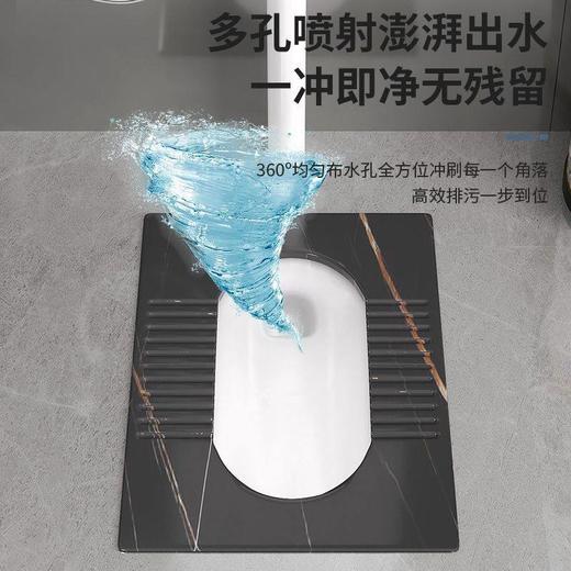 家用蹲坑卫生间蹲蹲坑便器便盆防臭厕防滑蹲蹲厕所岩板便器式水箱 商品图3