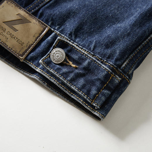 【新款DQ】大依优型大码牛仔外套新款牛仔衣青年百搭上衣潮款加肥加大胖子潮流 商品图3