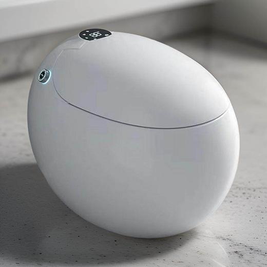 鸡蛋全自动无智能大便虹吸式水压器天猫精灵马桶坐限制圆形 商品图0