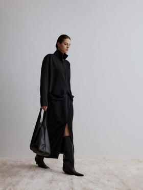 VC｜AW24116 Willow skirt [ 黑 / 白 ]