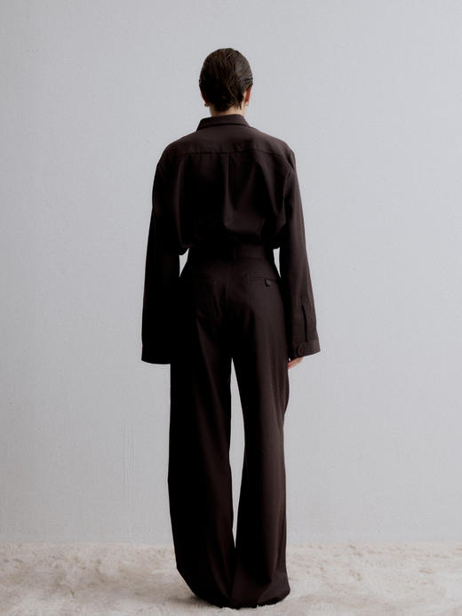 VC｜AW24134 Cosmos pleated trousers 长裤 [ 棕 ] 商品图3