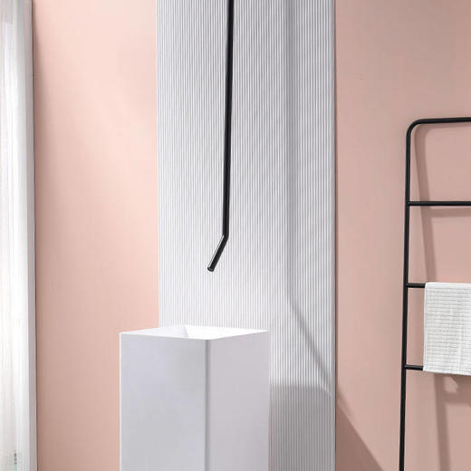 水滴墙式创意弯管感应艺术全铜水龙头吊顶个性暗装龙头天花板入 商品图0