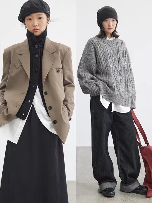 步履不停/4C11205C/纯棉工装口袋白色橘色马甲内搭长袖衬衫 商品图1