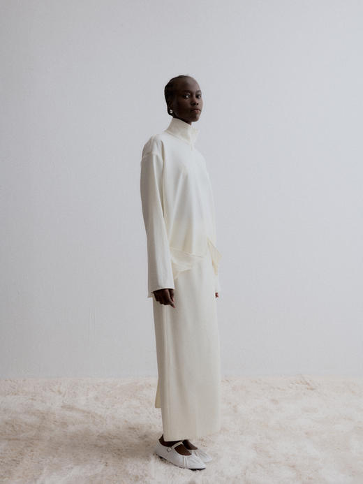 VC｜AW24116 Willow skirt [ 黑 / 白 ] 商品图5