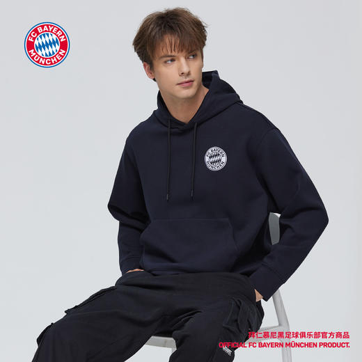 【官方正版】拜仁慕尼黑足球俱乐部 | 深蓝卫衣休闲运动套头衫 商品图2