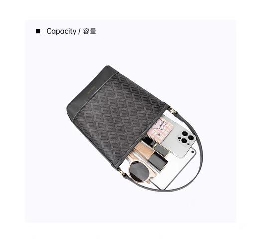 EMO·狗牙小水桶包手提斜挎包大容量通勤包包 商品图1