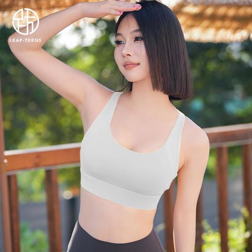 跃牌【安琪拉系列】高强度运动一体式固定杯瑜伽内衣WX411 商品图4