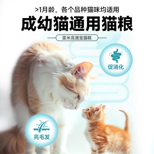 【会员专享】雷米高澳宝全价全期猫粮 营养呵护 增肥发腮 降低便臭 商品图7