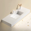 切角台下水洗脸盆卫生间洗漱岩板浴室柜台面隐形洗手盆一体式 商品缩略图0