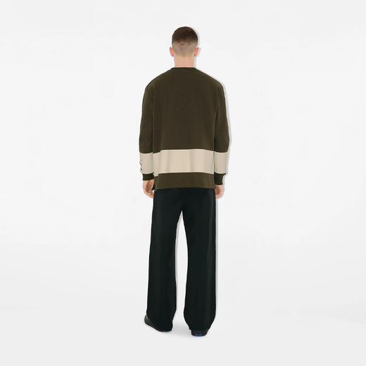 BURBERRY 巴宝莉 男士马术骑士徽标条纹棉质卫衣 混色 8091889 C1173 商品图3