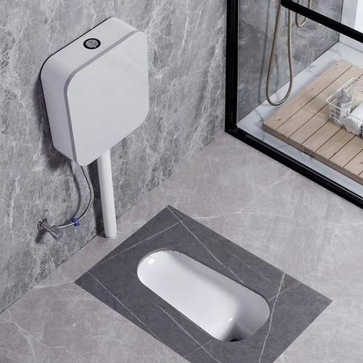 溅水2024蹲水箱家用蹲坑岩板冲防特大号便器防臭陶瓷便池防滑新款 商品图0