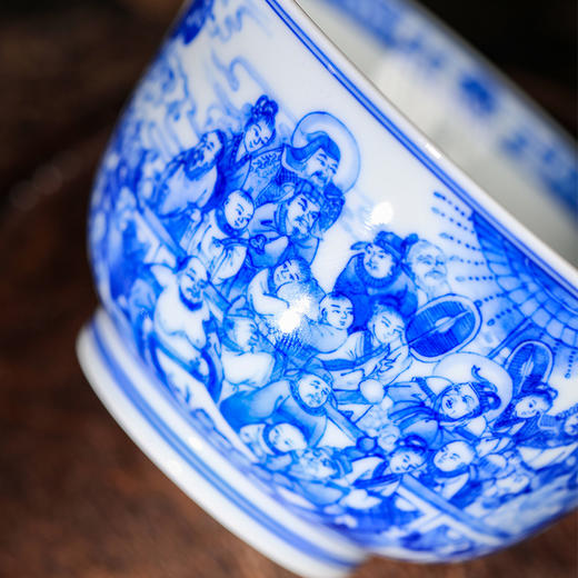 朗谷窑-群仙祝寿二才盖碗 商品图5