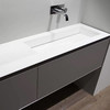 切角台下水洗脸盆卫生间洗漱岩板浴室柜台面隐形洗手盆一体式 商品缩略图3