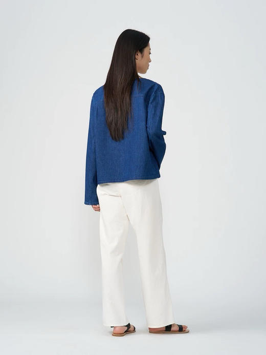 【11月6日 上午12:00 秒杀】返场 好轻巧一件 素然k*ee 宽松圆领 进口环保牛仔棉 软牛仔外套 商品图9