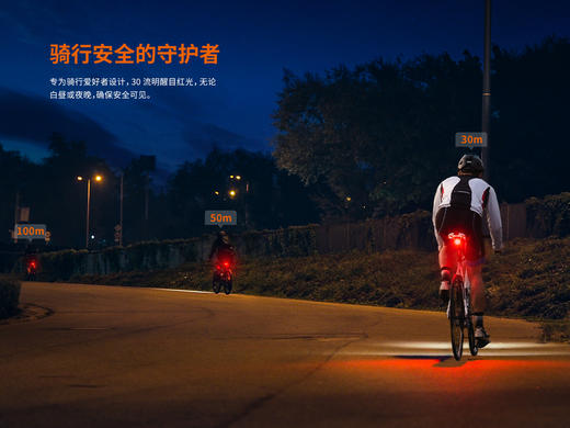Fenix菲尼克斯BC06R高亮自行车尾灯type-c口充电山地车夜间骑行警示灯 商品图2