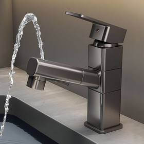 漱口浴室多功能龙头卫面盆卫生间洗脸抽拉式全铜冷热水龙头洗手池