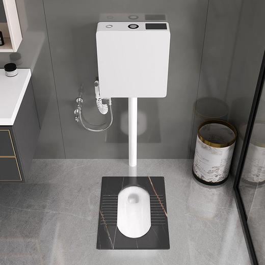 家用蹲坑卫生间蹲蹲坑便器便盆防臭厕防滑蹲蹲厕所岩板便器式水箱 商品图1