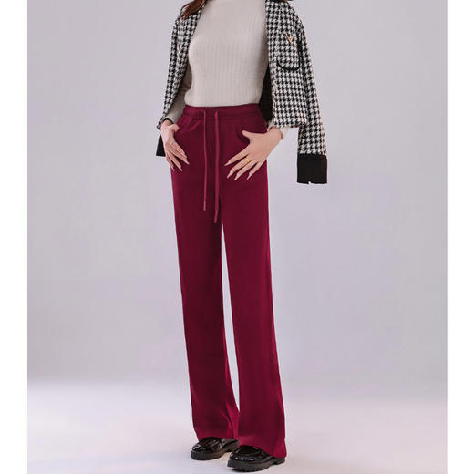 Y4Q10S1011【钰米】新款羊毛修身阔腿裤 商品图2