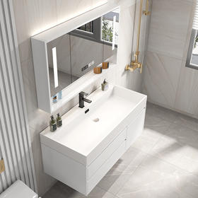 洗脸台镜柜浴室柜盆一体洗漱洗手台盆岩石纳米卫生间智能组合