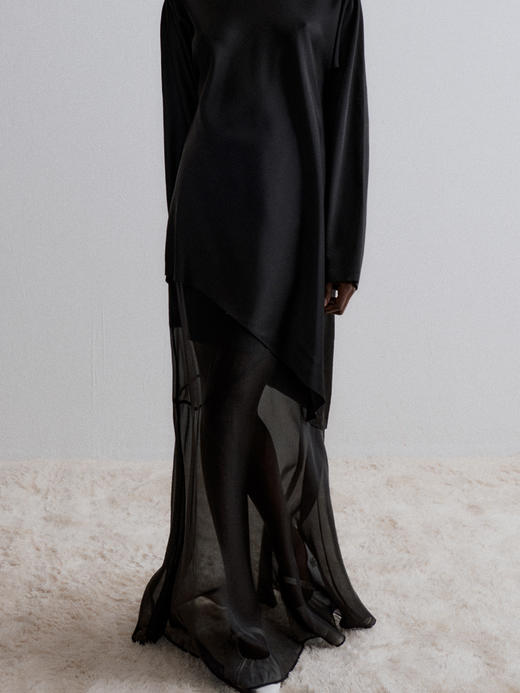 VC｜AW24145 Cedar flared skirt [ 黑 / 白 ] 商品图9