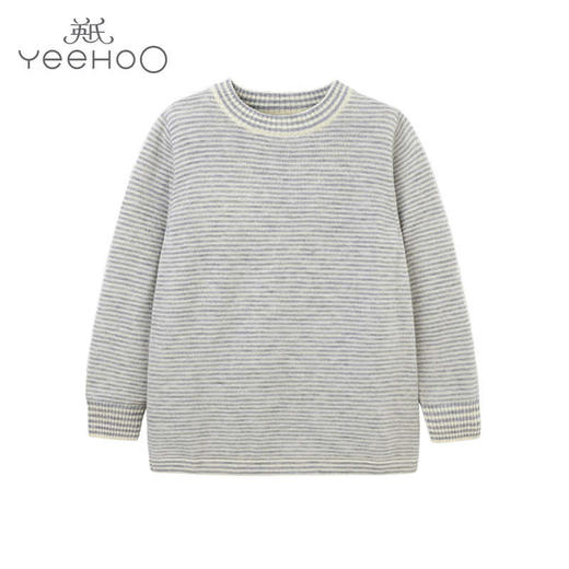 英氏婴儿保暖内衣 男女宝宝秋冬羊毛套头上衣174714 商品图0