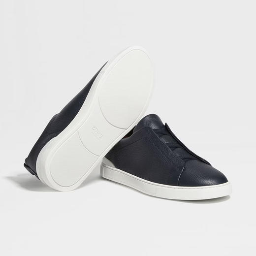 ZEGNA 杰尼亚 男士鹿皮 Triple Stitch™ 休闲运动鞋 深蓝色 LHCVO S4667Z NAV 商品图2