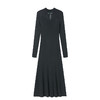 CC-16-9171秋冬新款新中式针织连衣裙修身显瘦内搭毛衣裙旗袍领改良长裙 商品缩略图4
