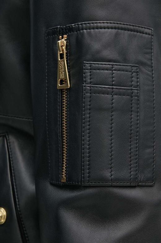 【超惠秒】Versace 范思哲 男士加厚保暖特色内里刺绣徽标logo 小羊皮皮衣/夹克外套 12133 商品图8