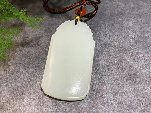 【御珠宫坊·传承系列】羊脂白玉子料牌 商品图5