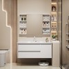 洗漱一体陶瓷太空蜂窝阳台铝全洗手洗脸盆铝卫生间浴室柜组合 商品缩略图2
