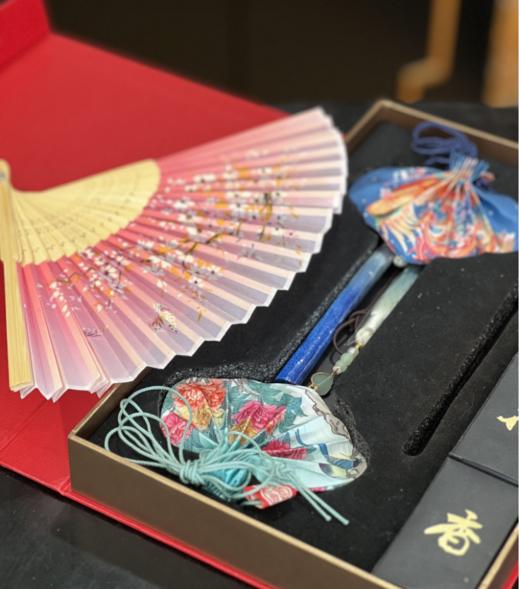 凤羽花香香囊香袋礼盒丝绸高端 商品图4