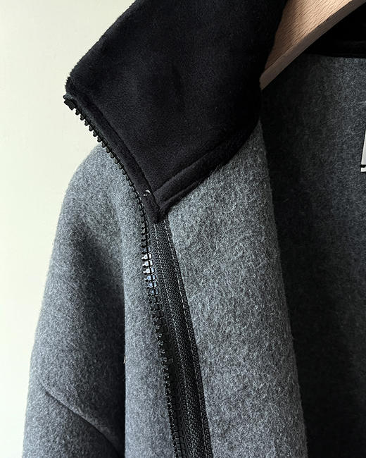 现货 THS 10.14-限时 缪家 中性风 双刷摇粒绒御寒软糯立领外套 AF1002 商品图8