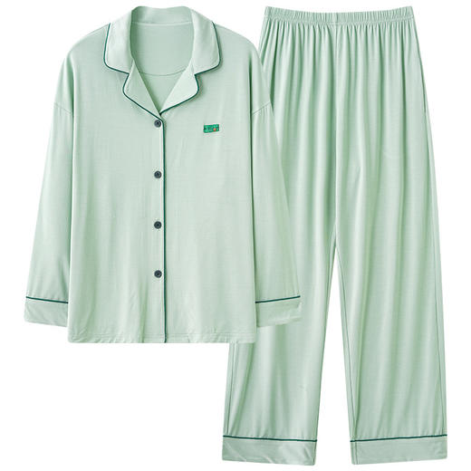 ❤️❤️【诗慕小姐2024秋冬新款简约可外穿舒适家居服套装3688款】✅天然纤维，🤭柔软、🤭透气、🤭耐磨、🤭方便清洗 ✅版型宽松又遮肉，✨躺着、🍹摊着、🌸坐着都很舒坦 商品图3