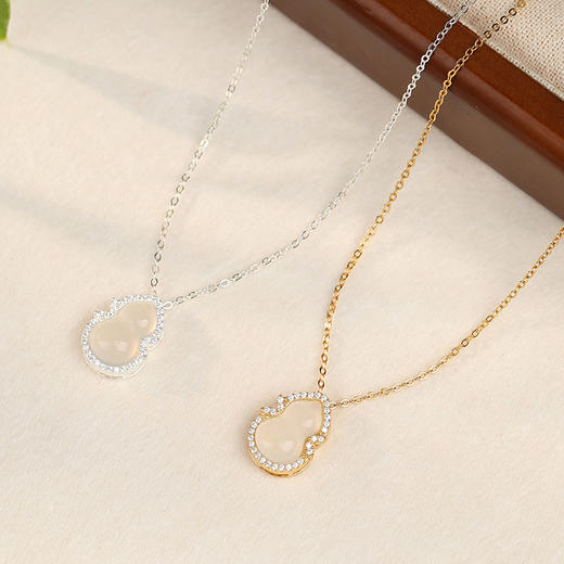 【玉髓葫芦】S925银项链【JHY-N001691Y】 商品图2