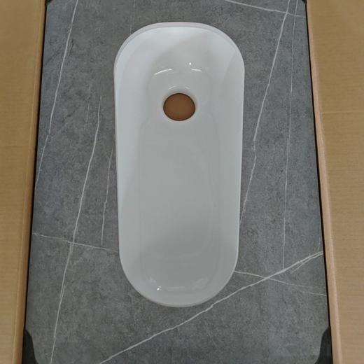 溅水2024蹲水箱家用蹲坑岩板冲防特大号便器防臭陶瓷便池防滑新款 商品图3