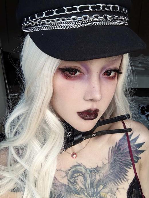 paprikacon 日抛 寄生暗鸦 直径14.5mm着色14.0mm   cos (两片装) 商品图1