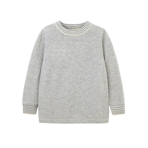 英氏婴儿保暖内衣 男女宝宝秋冬羊毛套头上衣174714 商品图3