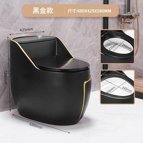 卫生间静音大坐便器灰色个性节水马桶陶瓷管道轻奢虹吸式家用