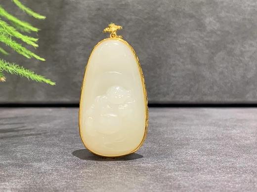 【御珠宫坊】金镶羊脂玉佛 商品图4